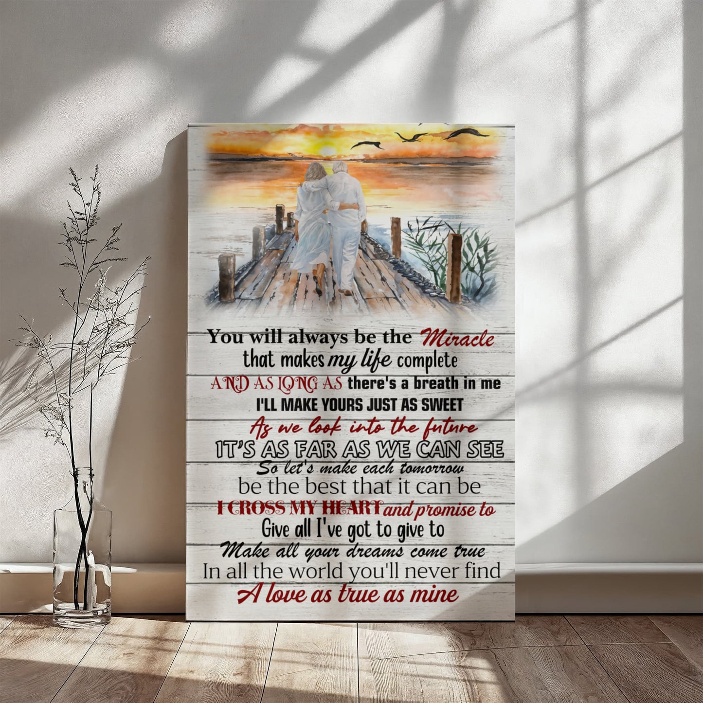 I Cross My Heart Vertical Poster
